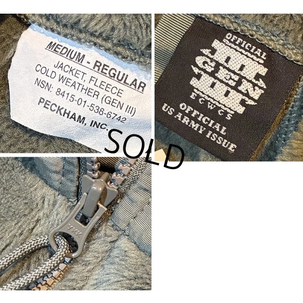 画像2: ほぼ未使用!!【米軍実物】【GEN3】【GENIII】ECWCS  Level3【Polartec】【ポーラテックフリース】フォリッジグリーン フリースジャケット【M-R】 