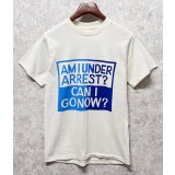 デッドストック 90's【USA製】【ビンテージ】【anvil】【生成り】【AMIUNDERARREST?】生成り【Tシャツ】【サイズS】 