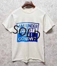 デッドストック 90's【USA製】【ビンテージ】【anvil】【生成り】【AMIUNDERARREST?】生成り【Tシャツ】【サイズS】 