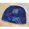 画像1: 90's【USA製】【ビンテージ】patagonia【パタゴニア】【紺x海洋生物】【フリースキャップ】KIDS L<br> (1)