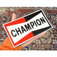 ~70's【デッドストック】【ビンテージ】【チャンピオンプラグ】デカール ステッカー 18.0ｘ9.2 