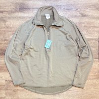 ビンテージ【米軍実物】U.S.ARMY【ECWCS】GEN3【LEVEL2】【コヨーテ】ブラウン タンカラー グリッドフリース【プルオーバーシャツ】【M-R】 