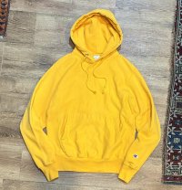 【チャンピオン】【Champion】【イエロー】【無地】【リバースウィーブパーカー】【サイズS】