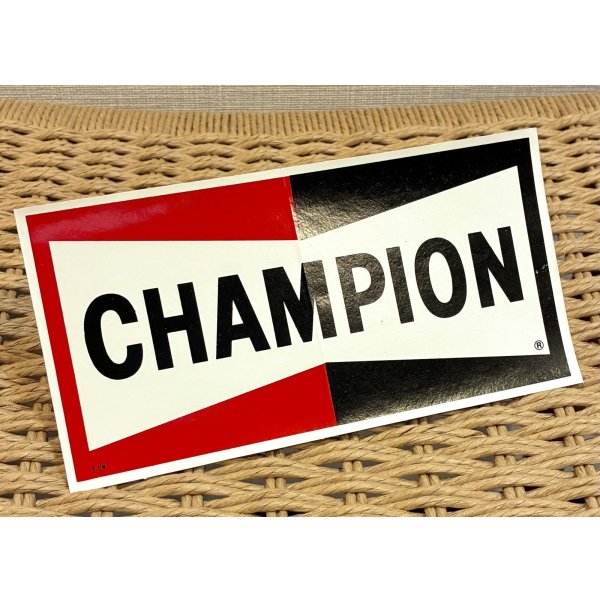 画像2: ~70's【デッドストック】【ビンテージ】【チャンピオンプラグ】デカール ステッカー 18.0ｘ9.2 
