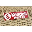 画像1: 【デッドストック】【ビンテージ】【Kendal MOTOR OIL】デカール ステッカー 14.0x4.0 <br> (1)