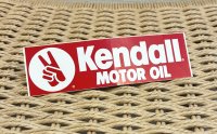 【デッドストック】【ビンテージ】【Kendal MOTOR OIL】デカール ステッカー 14.0x4.0  
