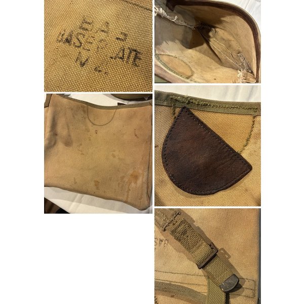 画像2: 40's【ビンテージ】ww2【米軍実物】U.S.ARMY【BASE PLATE M4】【ショルダーバッグ】 