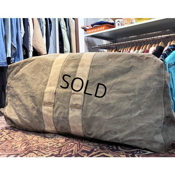 画像5: 40's〜【WW2】【ビンテージ】【米軍実物】【U.S.NAVY】ステンシル入り【パラシュートバッグ】 