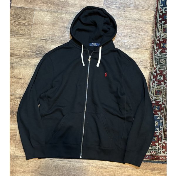 画像1: 【ラルフローレン】【POLO ralph lauren】ブラック【黒】フルジップ【パーカー】【サイズＸＬ】 