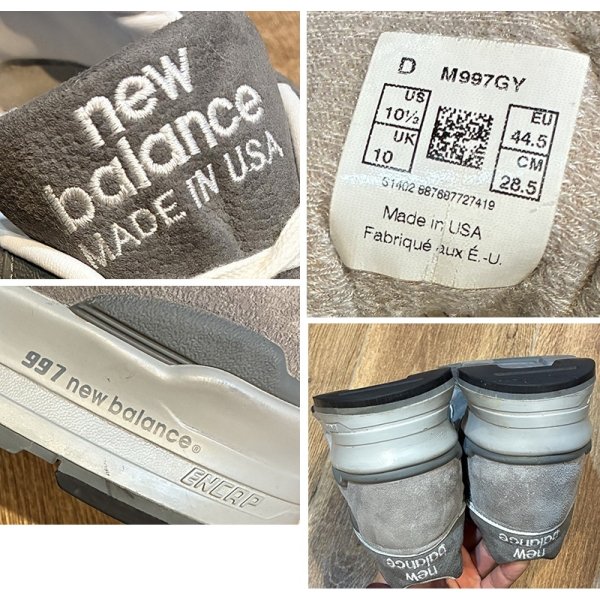 画像2: USA製【ニューバランス】new balance【997】グレー スニーカー【28.5ｃｍ】 