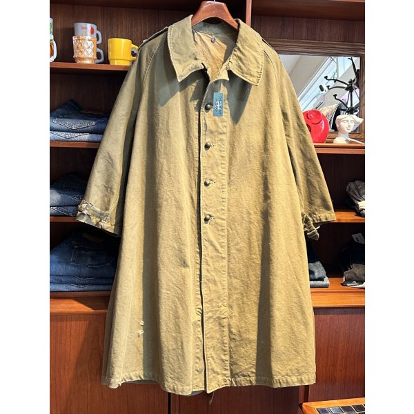 画像4: 50's~【ビンテージ】【フランス軍】フレンチアーミー【オリーブ】【モーターサイクルコート】【サイズ１】 