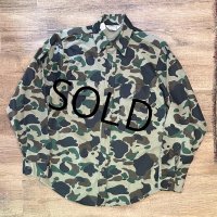 デッドストック　80's 【USA製】【ビンテージ】 【FIVEBROTHER】ファイブブラザー【カモフラ】シャモアシャツ　サイズM 