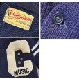 画像2: 50's【ビンテージ】【Stadium Sportswear】MUSIC【紺】【ウール】ローゲージカーディガン【レタードカーディガン】S程度<br> (2)