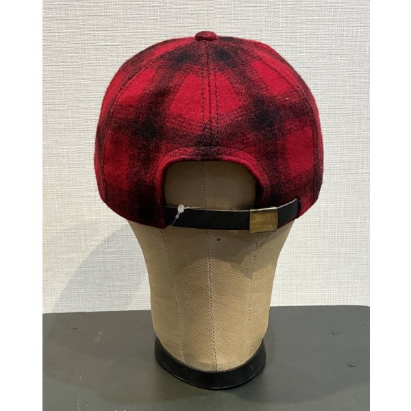 画像4: ほぼ未使用品 USA製【赤×黒】チェック【バッファローブレイド】バッファローチェック【ウールキャップ】【サイズフリー】 