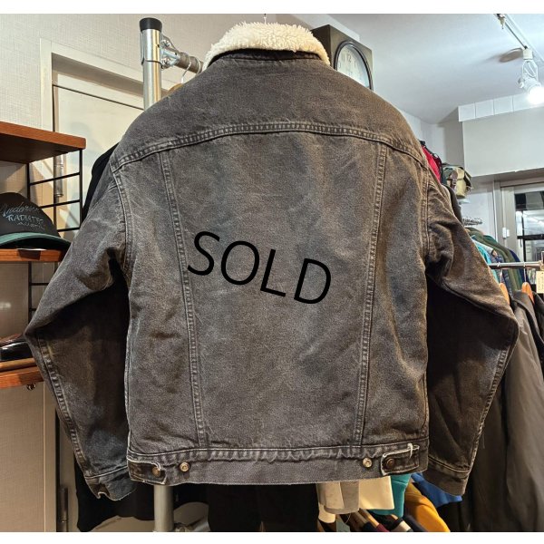 画像3: USA製【~80s】ビンテージ【Levis】リーバイス 70609-0216【裏ボア付き】黒【デニムジャケット】ボアジャン サイズM 