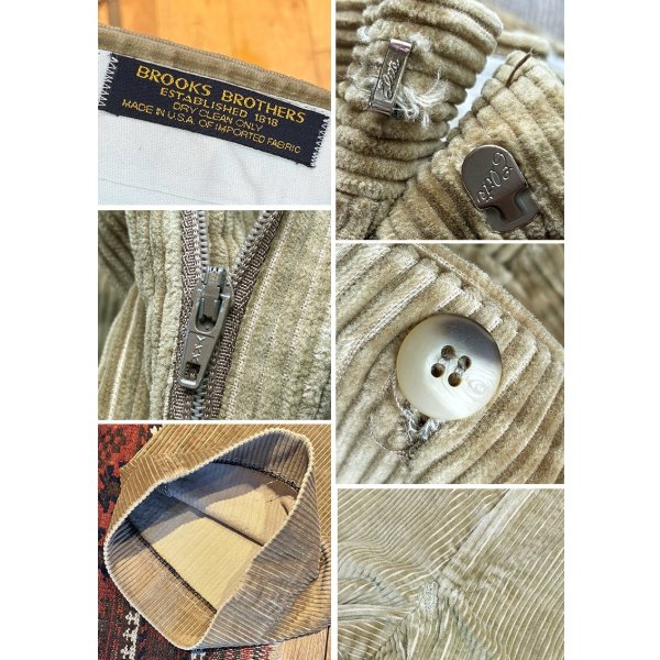 画像3: 〜80’ｓ USA製【ブルックスブラザーズ】brooksbrothers【ベージュ】コーデュロイパンツ【Ｗ３５程度】 