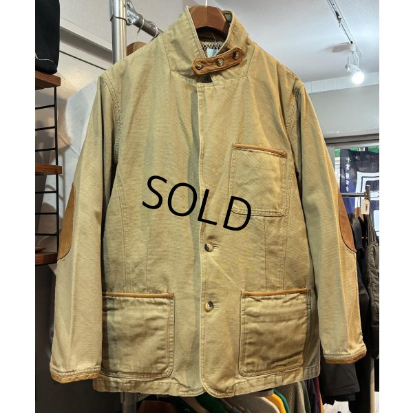 画像3: ORVIS【オービス】【ベージュ】レザーアクセント【ブルゾン】【コットンジャケット】 テーラードジャケット【サイズ40】 