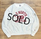 90's~【ビンテージ】【Champion】【チャンピオン】グレー【L.S.NORTH WRESTLING】レスリング【チームスウェット】【グレー】【サイズXL】 