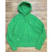 ビンテージ RALPH LAUREN【ラルフローレン】【緑】パーカー【コットンパーカー】【サイズL】 