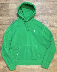 ビンテージ RALPH LAUREN【ラルフローレン】【緑】パーカー【コットンパーカー】【サイズL】 