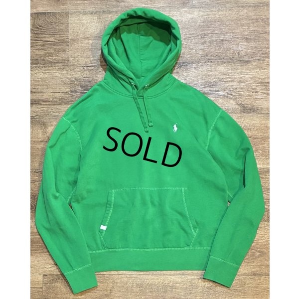 画像1: ビンテージ RALPH LAUREN【ラルフローレン】【緑】パーカー【コットンパーカー】【サイズL】 