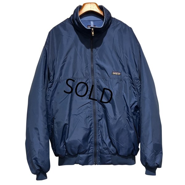 画像1: 程度良好!! 90's ビンテージ【パタゴニア】patagonia ナイロン【紺×水色】【シェルドシンチラジャケット 】【裏フリースブルゾン】【サイズXXL】 