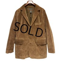 90's【ビンテージ】【BANANA REPUBLIC】バナナリパブリック【ブラウン】スエード【スエードジャケット】テーラード【サイズS】 