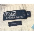 画像2: ほぼ未使用 ビンテージ【ラルフローレン】【白×紺×青ライン】Vネック【コットンニットベスト】【サイズL】<br> (2)