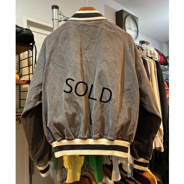 画像4: 【ラルフローレン】【POLO RALPH LAUREN】【チャコール×白】【ブルゾン】ジャケット【スタジャン】【サイズＬ】 