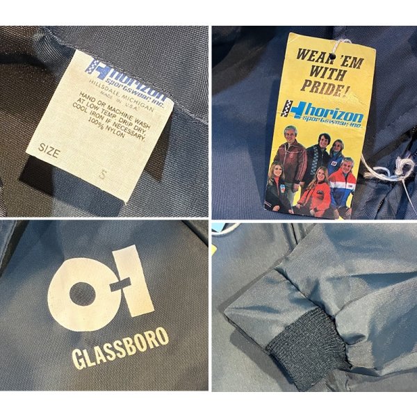 画像2: 【デッドストック】【USA製】【ビンテージ】【Horizon】【紺】ナイロン【ジャケット】【サイズS】 