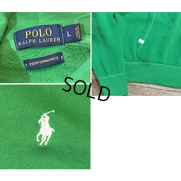 画像2: ビンテージ RALPH LAUREN【ラルフローレン】【緑】パーカー【コットンパーカー】【サイズL】 