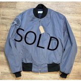 ほぼ未使用【USA製】【ビンテージ】USMA？【HANOVER UNIFORM】ハノーバーユニフォーム【中綿入り】【紺×黒】【ブルゾン】【ジップアップジャケット】【サイズL】 