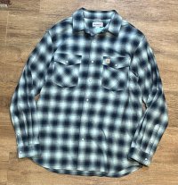 ビンテージ【Carhartt】カーハート 【紺×白】シャドーチェック【スナップボタン】ネルシャツ 【サイズL】 