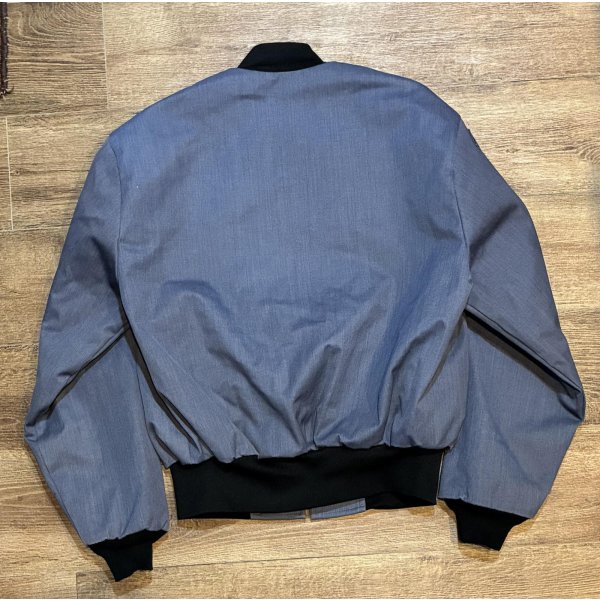 画像3: ほぼ未使用【USA製】【ビンテージ】USMA？【HANOVER UNIFORM】ハノーバーユニフォーム【中綿入り】【紺×黒】【ブルゾン】【ジップアップジャケット】【サイズL】 