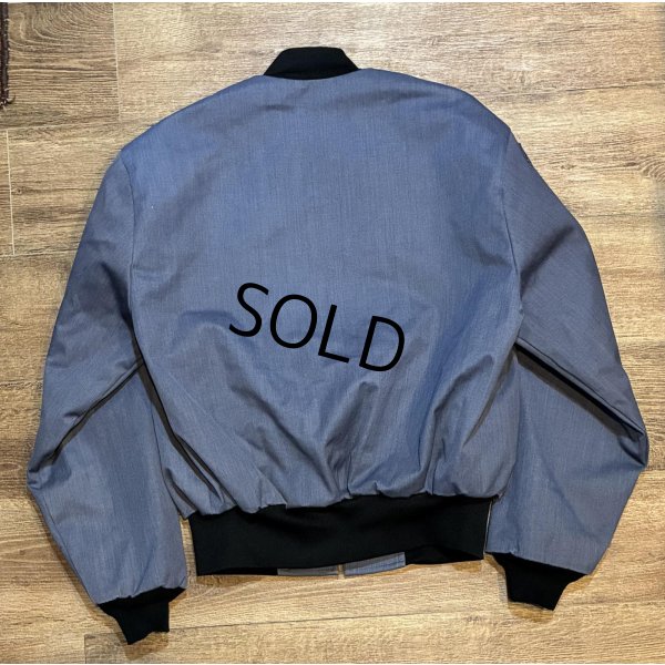 画像3: ほぼ未使用【USA製】【ビンテージ】USMA？【HANOVER UNIFORM】ハノーバーユニフォーム【中綿入り】【紺×黒】【ブルゾン】【ジップアップジャケット】【サイズL】 