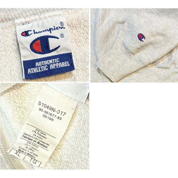 画像2: 90's~【ビンテージ】【Champion】【チャンピオン】グレー【L.S.NORTH WRESTLING】レスリング【チームスウェット】【グレー】【サイズXL】 