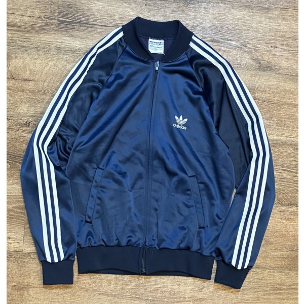 画像1: ~80's USA製【アディダス】adidas【ビンテージ】【紺×白ライン】【ATP】【KEYROLAN】【Association for Tennis Professionals】トラックジャージ【サイズM】 