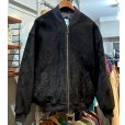 画像3: ビンテージ【BRITRCHES】【黒】【スエードブルゾン】【中綿入り】ジップアップジャケット【サイズXL】<br> (3)