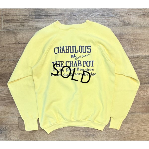 画像3: ~90’ｓ【USA製】【FRUIT OF THE LOOM】【フルーツオブザルーム】蟹【黄色】【 I've got the crabs】【スウェット】【サイズＸＬ】 