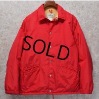 80's【USA製】【L.L.Bean】LLビーン【赤】【コーチジャケット】【ジャケット】ナイロンジャケット【サイズＬ】 
