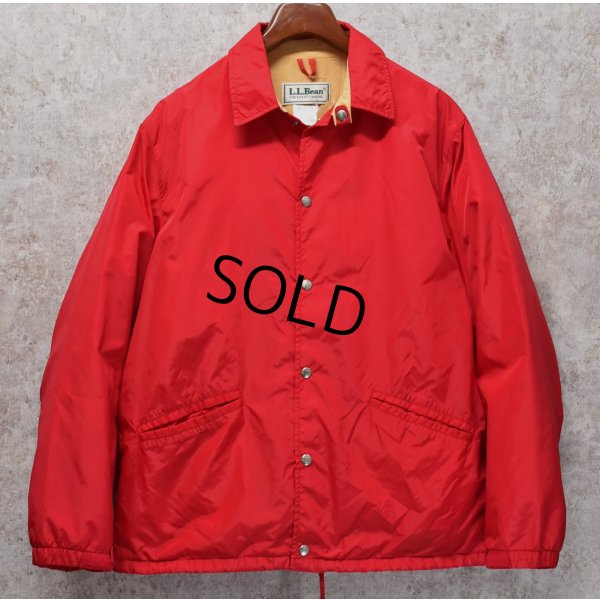 画像1: 80's【USA製】【L.L.Bean】LLビーン【赤】【コーチジャケット】【ジャケット】ナイロンジャケット【サイズＬ】 