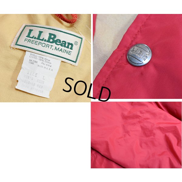画像2: 80's【USA製】【L.L.Bean】LLビーン【赤】【コーチジャケット】【ジャケット】ナイロンジャケット【サイズＬ】 