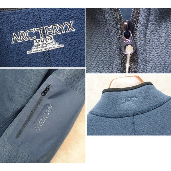 画像2: 【カナダ製】【アークテリクス】紺 ハーフジップ【フリースジャケット】ポーラテックフリース【サイズXXL】 