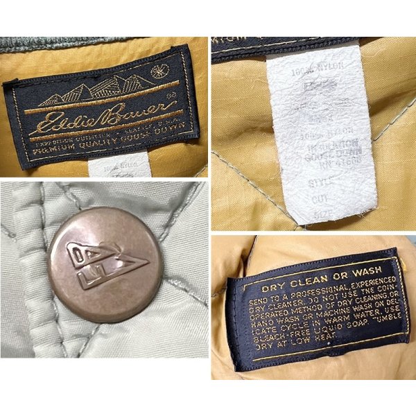 画像2: 90's~【ビンテージ】【Eddie Bauer】【エディーバウアー】【緑】【キルティングジャケット】【キルティングジップアップブルゾン】【サイズL】 