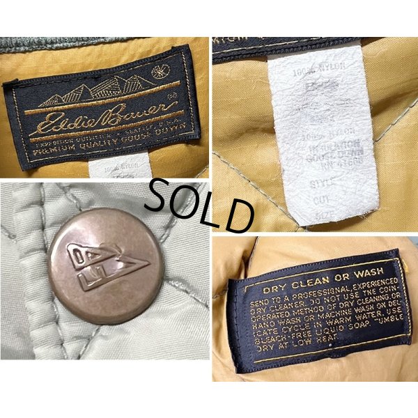 画像2: 90's~【ビンテージ】【Eddie Bauer】【エディーバウアー】【緑】【キルティングジャケット】【キルティングジップアップブルゾン】【サイズL】 