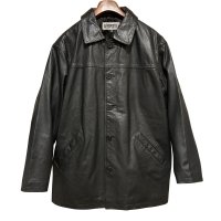 【ビンテージ】【AEROPOSTALE】エアロポステール【黒】【レザージャケット】カーコート【サイズS】 
