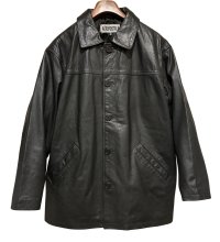 【ビンテージ】【AEROPOSTALE】エアロポステール【黒】【レザージャケット】カーコート【サイズS】 