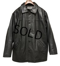 【ビンテージ】【AEROPOSTALE】エアロポステール【黒】【レザージャケット】カーコート【サイズS】 