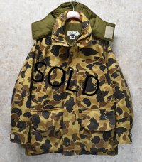 80's【ビンテージ】【ＬＬビーン】【L.L.Bean】【ダックハンターカモ】カモ柄 ゴアテックス シンサレート入り【マウンテンパーカー】【サイズL】 