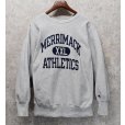 画像1: 90's USA製【Champion】【チャンピオン】【リバースウィーブ】MERRIMACK ATHLETIC【グレー】【スウェット】【サイズXL】<br> (1)